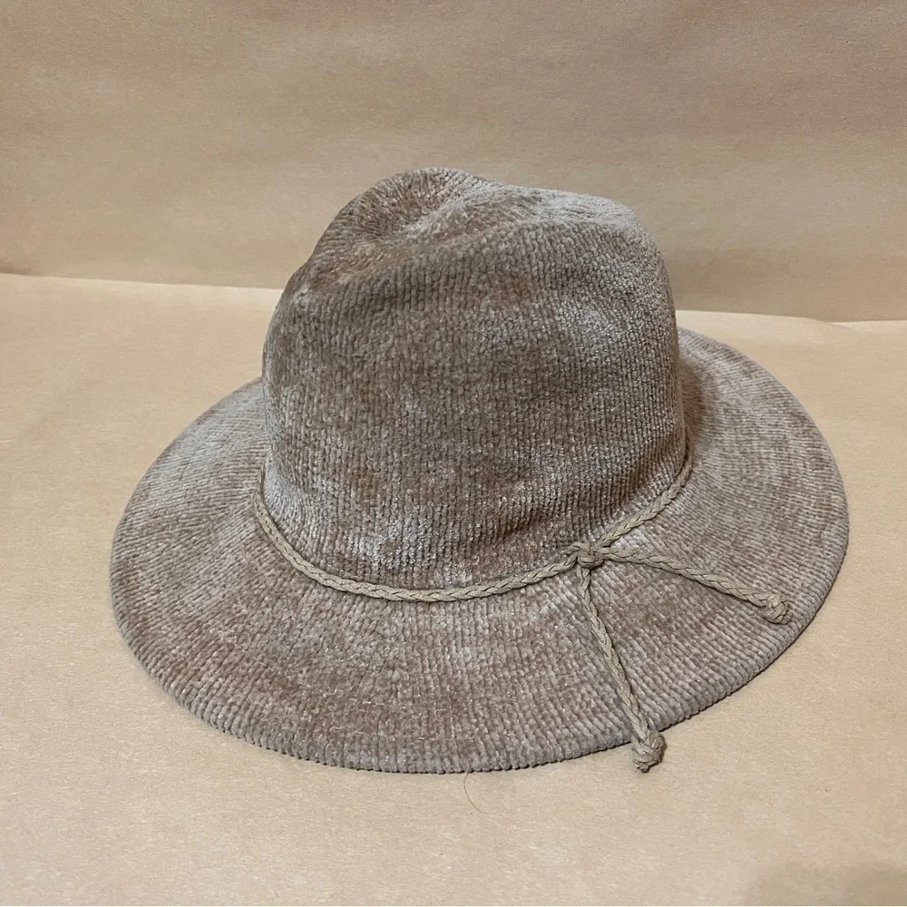 Anthropologie chenille fedora